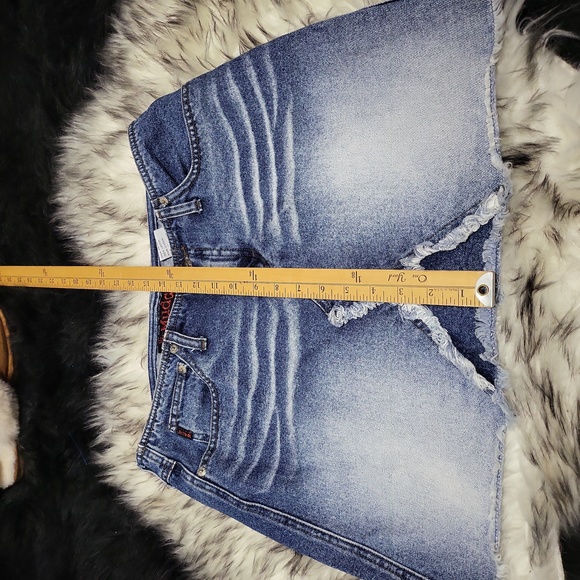 JUNIORS MUDD JEAN SKIRT WITH CUTE DETAILS SIZE 11 - Picture 2 of 7